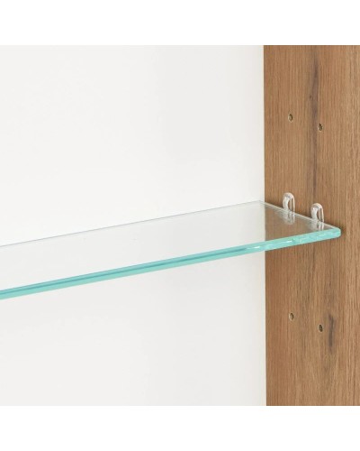 Комплект мебели белый глянец/дуб рустикальный 90 см Акватон Сканди 1A251901SDZ90 + 1WH501629 + 1A252302SDZ90