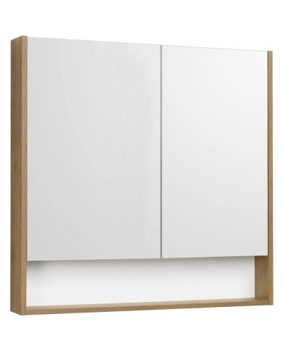 Комплект мебели белый глянец/дуб рустикальный 90 см Акватон Сканди 1A251901SDZ90 + 1WH501629 + 1A252302SDZ90