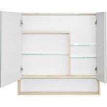 Комплект мебели белый глянец/дуб верона 90 см Акватон Сканди 1A251901SDB20 + 1WH501629 + 1A252302SDB20