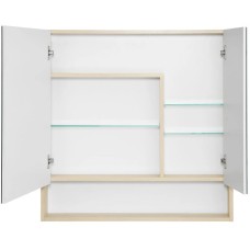 Комплект мебели белый глянец/дуб верона 90 см Акватон Сканди 1A251901SDB20 + 1WH501629 + 1A252302SDB20