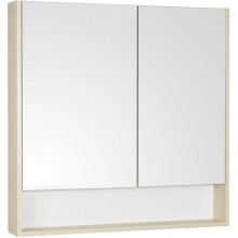 Комплект мебели белый глянец/дуб верона 90 см Акватон Сканди 1A251901SDB20 + 1WH501629 + 1A252302SDB20