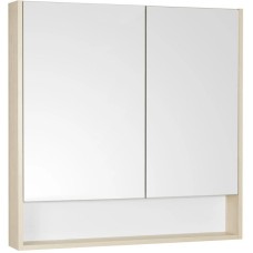 Комплект мебели белый глянец/дуб верона 90 см Акватон Сканди 1A251901SDB20 + 1WH501629 + 1A252302SDB20