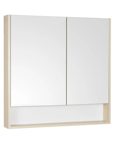 Комплект мебели белый глянец/дуб верона 90 см Акватон Сканди 1A251901SDB20 + 1WH501629 + 1A252302SDB20