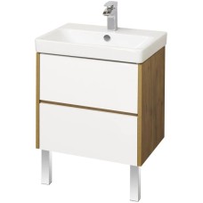 Комплект мебели белый глянец/дуб рустикальный 70,5 см Акватон Сканди 1A251801SDZ90 + 1WH501628 + 1A252202SDZ90