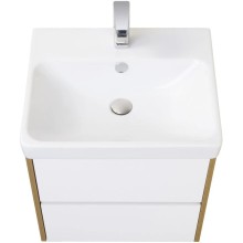 Комплект мебели белый глянец/дуб рустикальный 70,5 см Акватон Сканди 1A251801SDZ90 + 1WH501628 + 1A252202SDZ90