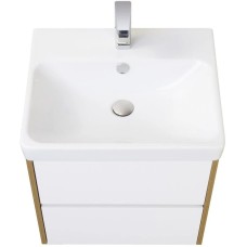 Комплект мебели белый глянец/дуб рустикальный 70,5 см Акватон Сканди 1A251801SDZ90 + 1WH501628 + 1A252202SDZ90