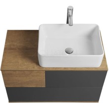 Комплект мебели дуб кантри/антрацит 85 см Акватон Терра 1A247201TEKA0 + 732700B000 + 1A247302TEDY0