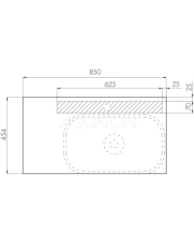 Комплект мебели дуб кантри/антрацит 85 см Акватон Терра 1A247201TEKA0 + 732700B000 + 1A247302TEDY0