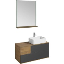 Комплект мебели дуб кантри/антрацит 105 см Акватон Терра 1A246901TEKA0 + 732700B000 + 1A247002TEDY0