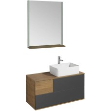 Комплект мебели дуб кантри/антрацит 105 см Акватон Терра 1A246901TEKA0 + 732700B000 + 1A247002TEDY0