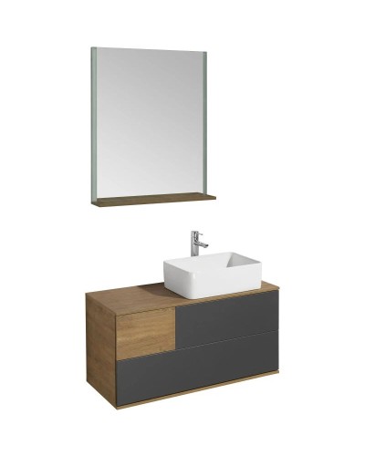 Комплект мебели дуб кантри/антрацит 105 см Акватон Терра 1A246901TEKA0 + 732700B000 + 1A247002TEDY0