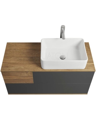 Комплект мебели дуб кантри/антрацит 105 см Акватон Терра 1A246901TEKA0 + 732700B000 + 1A247002TEDY0