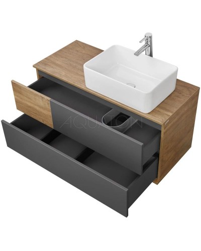 Комплект мебели дуб кантри/антрацит 105 см Акватон Терра 1A246901TEKA0 + 732700B000 + 1A247002TEDY0