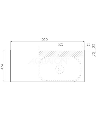Комплект мебели дуб кантри/антрацит 105 см Акватон Терра 1A246901TEKA0 + 732700B000 + 1A247002TEDY0