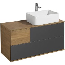 Комплект мебели дуб кантри/антрацит 105 см Акватон Терра 1A246901TEKA0 + 732700B000 + 1A247002TEDY0