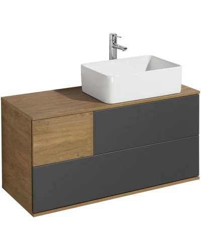 Комплект мебели дуб кантри/антрацит 105 см Акватон Терра 1A246901TEKA0 + 732700B000 + 1A247002TEDY0