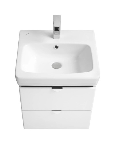 Комплект мебели белый глянец/серый кашемир 60 см Акватон Скай 1A238201SY010 + 1WH302186 + 1A238402SY010