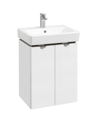 Комплект мебели белый глянец/серый кашемир 55 см Акватон Скай 1A238101SY010 + 1WH302185 + 1A238402SY010