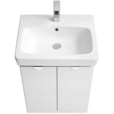 Комплект мебели белый глянец/серый кашемир 55 см Акватон Скай 1A238101SY010 + 1WH302185 + 1A238402SY010