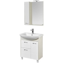 Комплект мебели белый глянец/дуб сомерсет 71,5 см Акватон Бекка 1A208701BAC20 + 1WH207776 + 1A214702BAC20