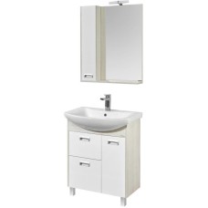 Комплект мебели белый глянец/дуб сомерсет 71,5 см Акватон Бекка 1A208701BAC20 + 1WH207776 + 1A214702BAC20