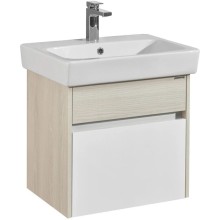 Комплект мебели белый глянец/ясень фабрик 60 см Акватон Верди 1A206701VDAV0 + 1WH302186 + 1A206902VDAV0