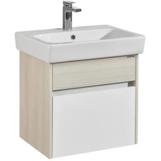 Комплект мебели белый глянец/ясень фабрик 60 см Акватон Верди 1A206701VDAV0 + 1WH302186 + 1A206902VDAV0