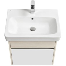 Комплект мебели белый глянец/ясень фабрик 60 см Акватон Верди 1A206701VDAV0 + 1WH302186 + 1A206902VDAV0