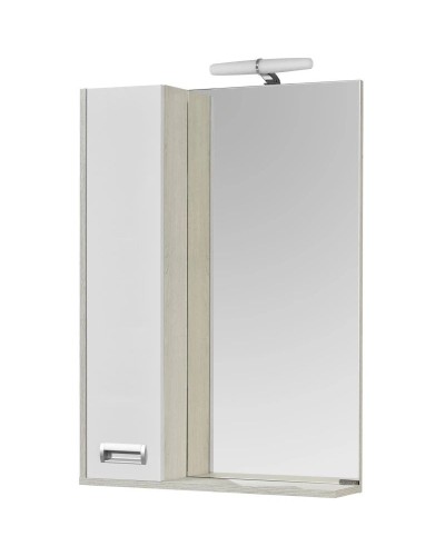 Комплект мебели белый глянец/дуб сомерсет 61 см Акватон Бекка 1A196601BAC20 + 1WH110246 + 1A214602BAC20