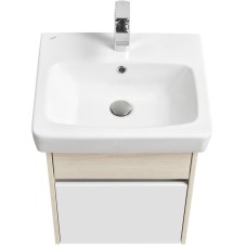 Комплект мебели белый глянец/ясень фабрик 50 см Акватон Верди 1A195901VDAV0 + 1WH302184 + 1A195802VDAV0