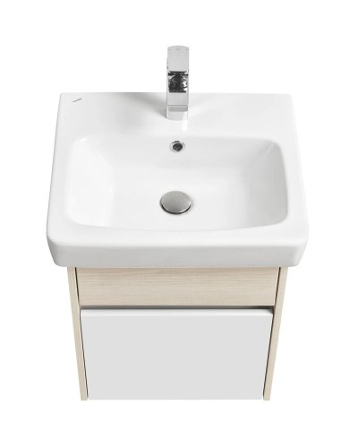 Комплект мебели белый глянец/ясень фабрик 50 см Акватон Верди 1A195901VDAV0 + 1WH302184 + 1A195802VDAV0