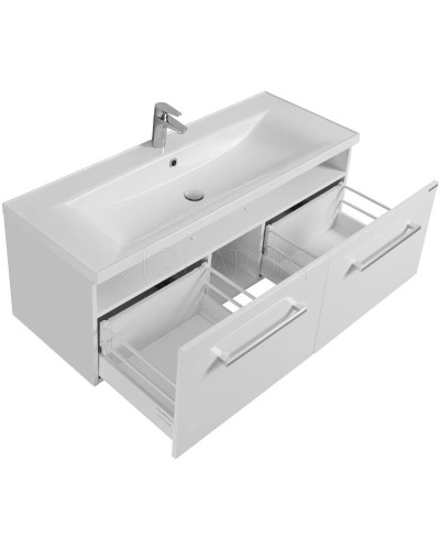 Комплект мебели белый глянец 120,2 см Акватон Мадрид 1A170301MA010 + 1A729631AG010 + 1A113402MA010