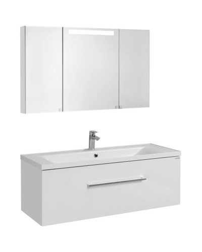 Комплект мебели белый глянец 120,2 см Акватон Мадрид 1A168701MA010 + 1A729631AG010 + 1A113402MA010