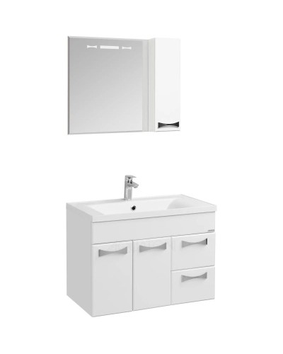 Комплект мебели белый глянец 80,2 см Акватон Диор 1A167801DR010 + 1A722931AG010 + 1A168002DR01R