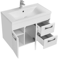 Комплект мебели белый глянец 80,2 см Акватон Диор 1A167801DR010 + 1A722931AG010 + 1A168002DR01R