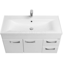 Комплект мебели белый глянец 100,2 см Акватон Диор 1A167701DR010 + 1A723031AG010 + 1A167902DR01R