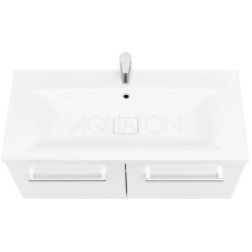 Комплект мебели белый глянец 100,2 см Акватон Мадрид 1A128001MA010 + 1A723031AG010 + 1A111602MA010