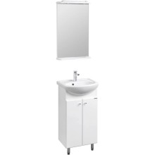 Комплект мебели белый глянец 45 см Акватон Мира 1A104401MR010 + 1.WH11.2.449 + 1A019802MR010