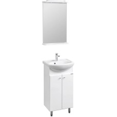 Комплект мебели белый глянец 45 см Акватон Мира 1A104401MR010 + 1.WH11.2.449 + 1A019802MR010