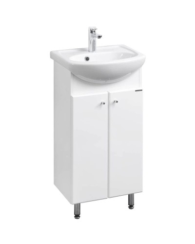 Комплект мебели белый глянец 45 см Акватон Мира 1A104401MR010 + 1.WH11.2.449 + 1A019802MR010