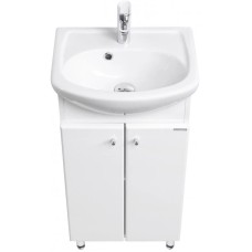 Комплект мебели белый глянец 45 см Акватон Мира 1A104401MR010 + 1.WH11.2.449 + 1A019802MR010