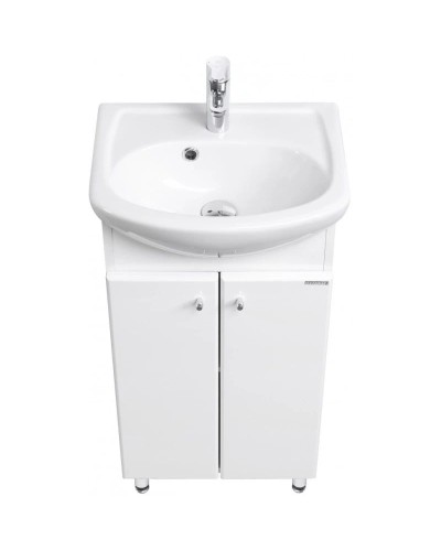 Комплект мебели белый глянец 45 см Акватон Мира 1A104401MR010 + 1.WH11.2.449 + 1A019802MR010