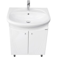 Комплект мебели белый глянец 66,5 см Акватон Минима 1A104201MN010 + 1WH110174 + 1A000502MN010