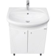 Комплект мебели белый глянец 66,5 см Акватон Минима 1A104201MN010 + 1WH110174 + 1A000502MN010