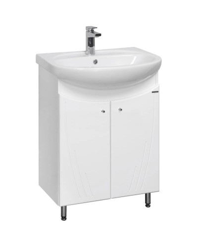 Комплект мебели белый глянец 66,5 см Акватон Минима 1A104201MN010 + 1WH110174 + 1A000502MN010