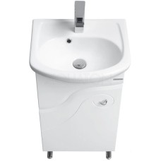 Комплект мебели белый глянец 45 см Акватон Колибри 1A065201KO01L + 1.WH11.2.449 + 1A065302KO01L