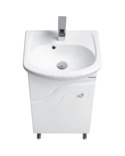 Комплект мебели белый глянец 45 см Акватон Колибри 1A065201KO01L + 1.WH11.2.449 + 1A065302KO01L