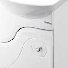 Комплект мебели белый глянец 45 см Акватон Колибри 1A065201KO01L + 1.WH11.2.449 + 1A065302KO01L