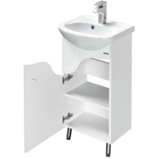 Комплект мебели белый глянец 45 см Акватон Колибри 1A065201KO01L + 1.WH11.2.449 + 1A065302KO01L