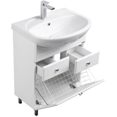 Комплект мебели белый глянец 66,5 см Акватон Норма 1A054901NO010 + 1WH110174 + 1A002102NO010